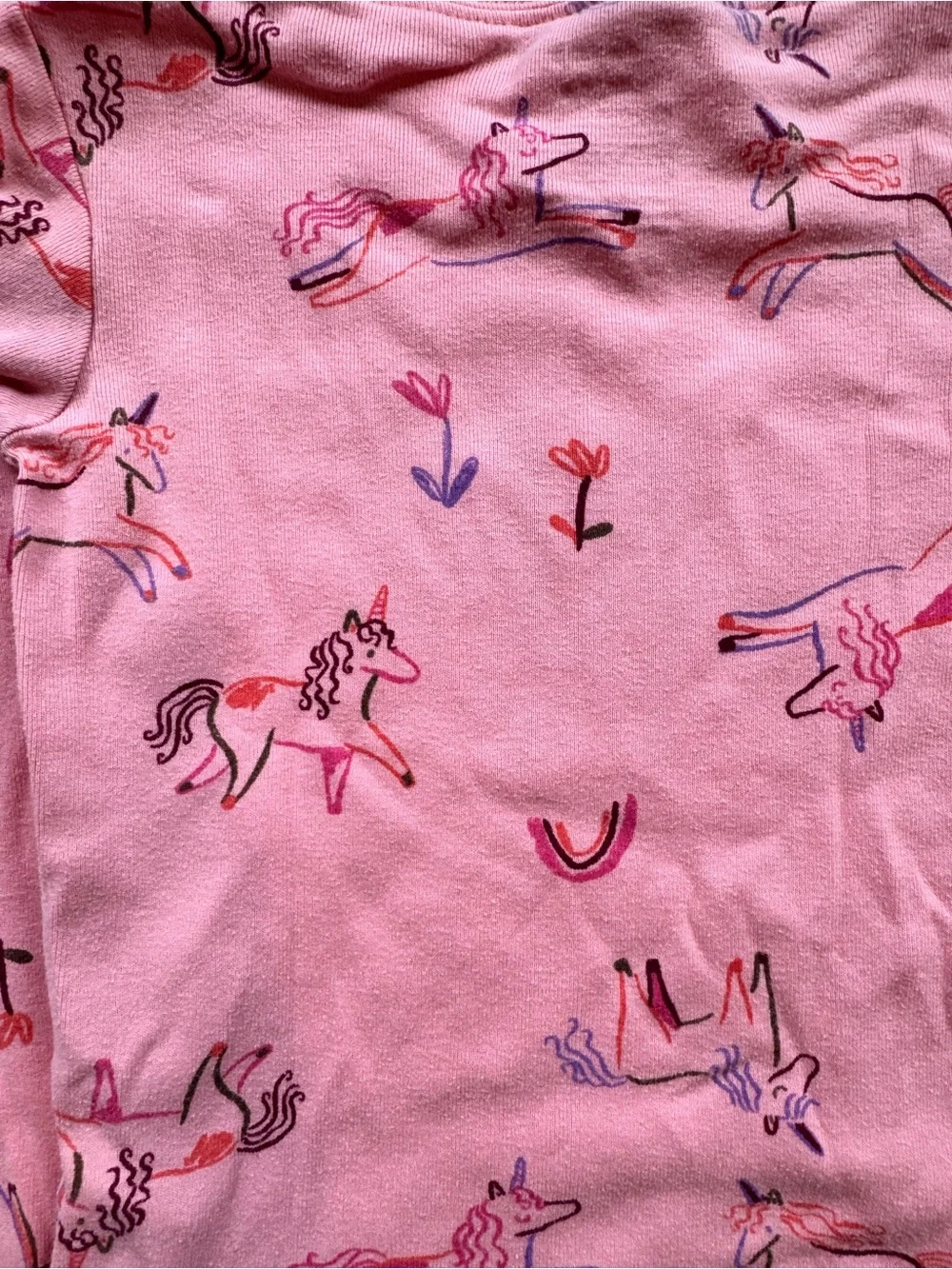 Carter’s Girls Unicorn Pajama Set Size 4T Pink 2 Pack Pink Unicorn pajamas